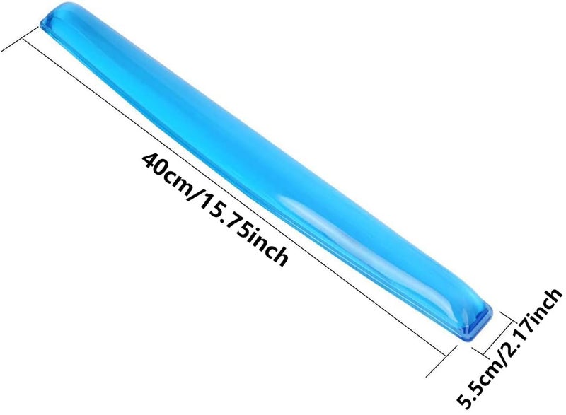 ABRONDA Gel Keyboard Wrist Rest Pad - Gel Keyboard Wrist Rest Pad | Wrist Rest Support for Office Gaming Computer Laptop Ergonomic Comfortable Pain Relief- Blue - Image 3